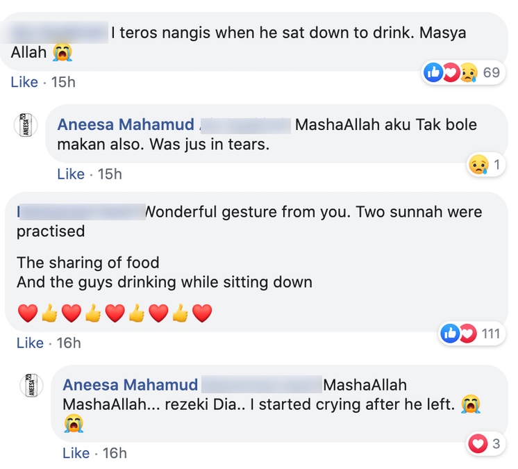 Netizens Heartened By Mum Who Gave GrabFood Rider Food and Drinks for Him to Break Fast