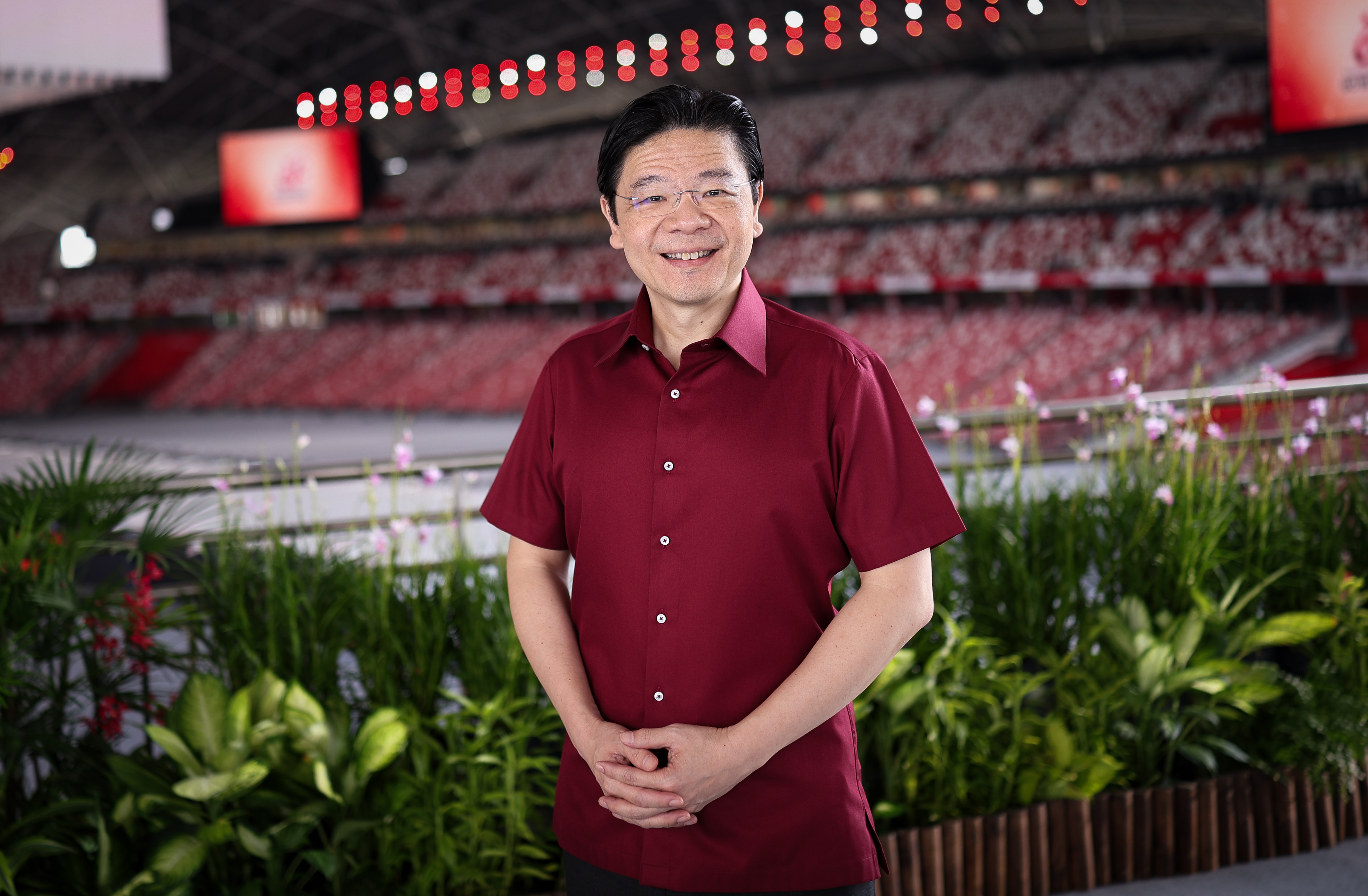 Prime Minister Lawrence Wong's National Day Message was recorded at the National Stadium, where the 2026 National Day Parade will be held on Aug 9.