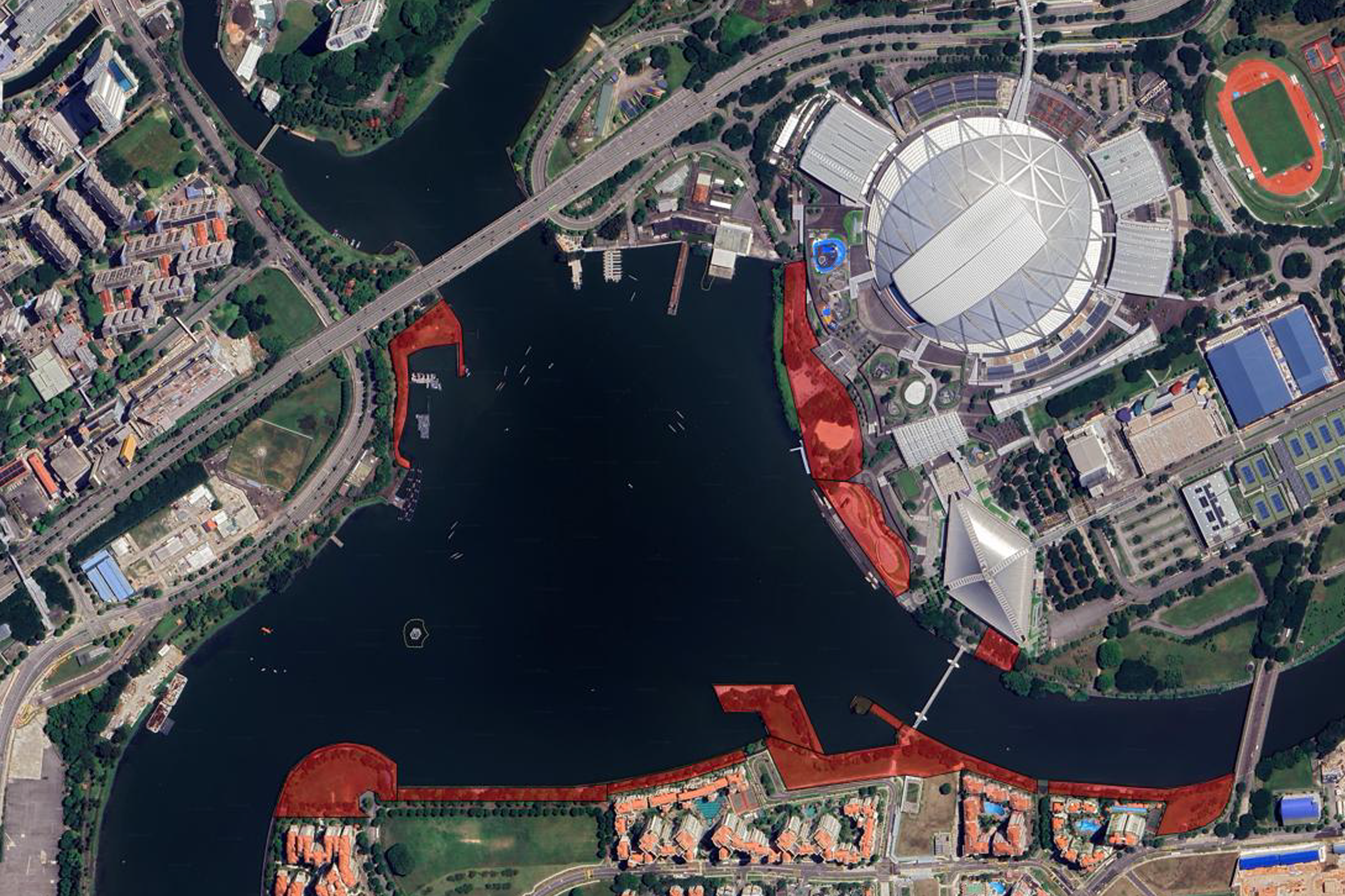 Possible areas of closure when crowd levels are high.
