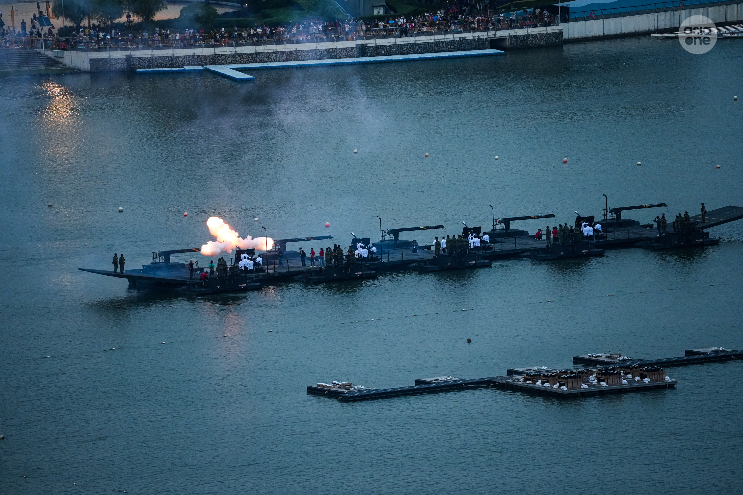 Members of the public viewing the Presidential Gun Salute during NE Show 1 on July 11.
