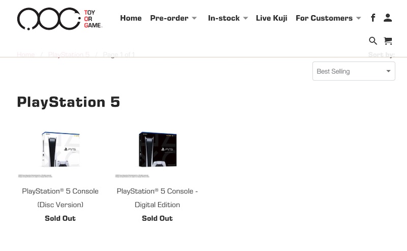 PlayStation 5 preorders sell out again in S. Korea