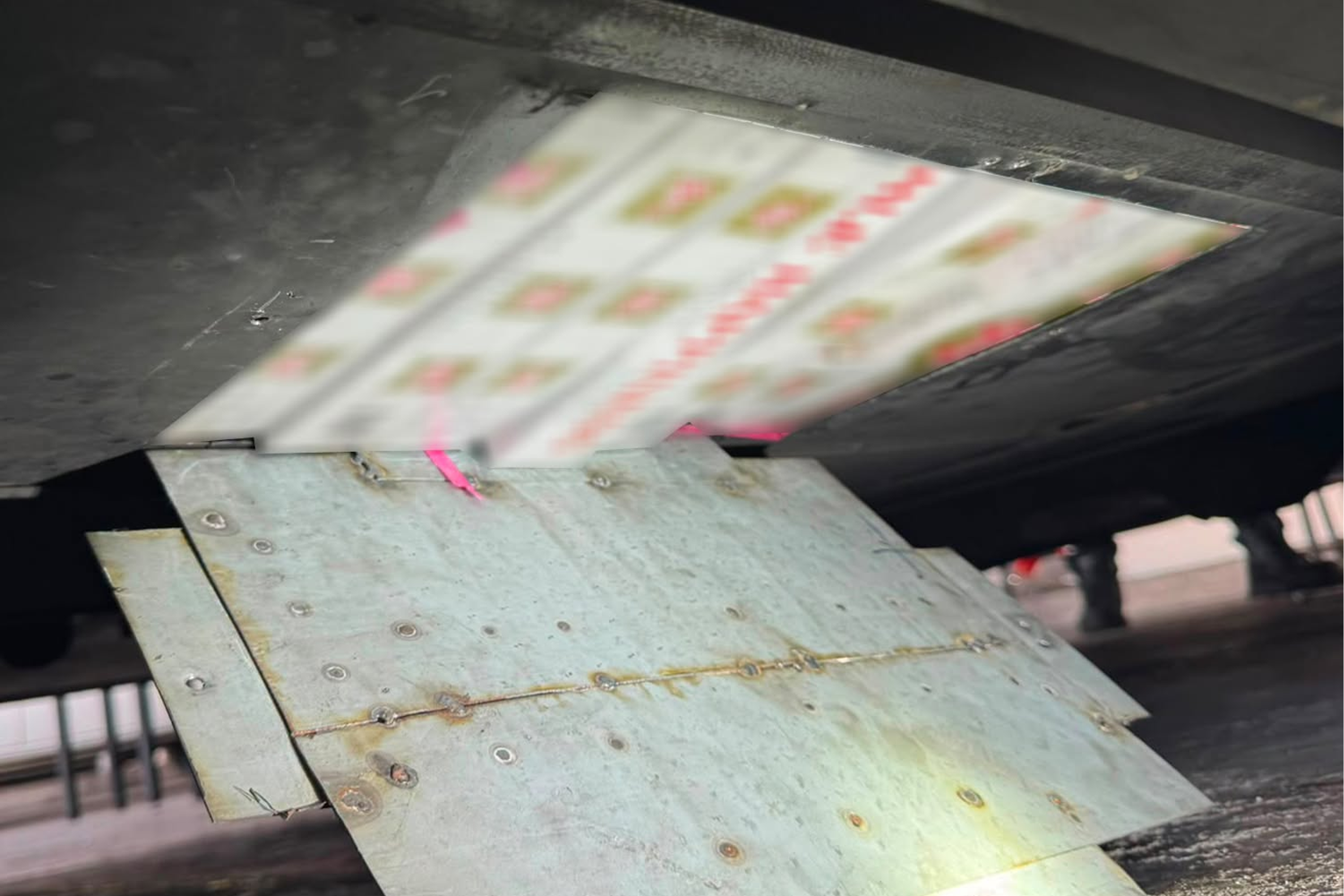 Duty-unpaid cigarettes were found concealed in the floorboard of the Malaysia-registered MPV.