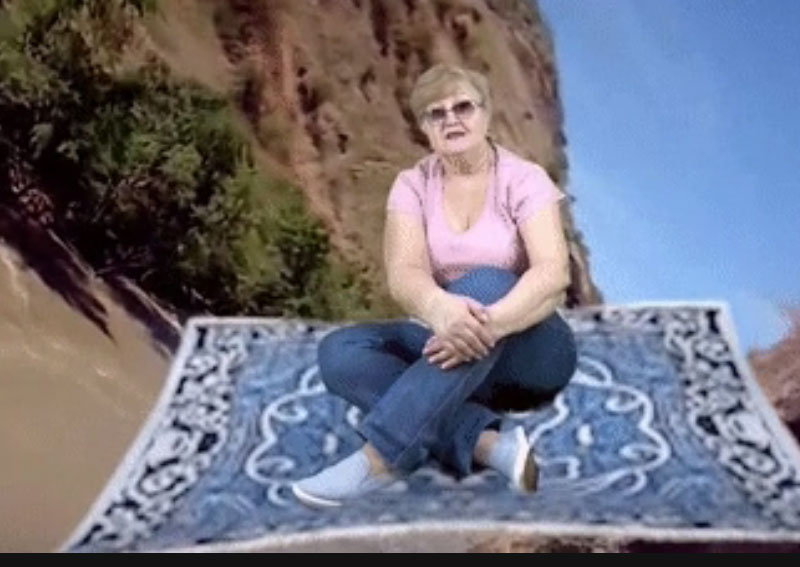 Russian granny steals YouTube's heart after mastering the green screen