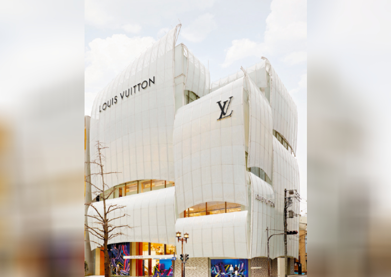 Photo taken Jan. 29 shows Louis Vuitton's first-ever cafe located