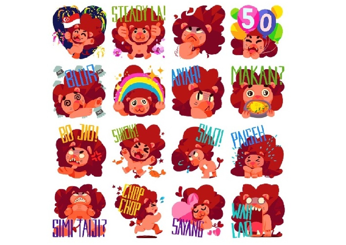 Customised Sg50 Stickers Unveiled By Facebook With Singlish