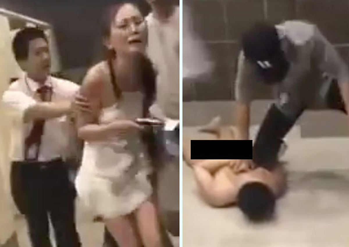 Man Allegedly Tries To Rape Woman In Toilet Gets Pinned Down By Passer By China News Asiaone rape woman in toilet gets pinned down