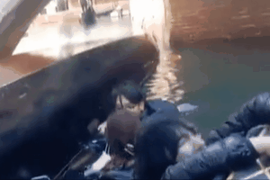 Tourists on gondola fall into Venice waters after ignoring warning to stay still