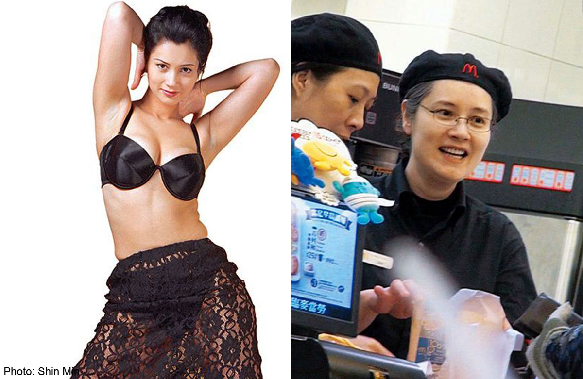 Former erotic movie actress now working at fast food outlet 
