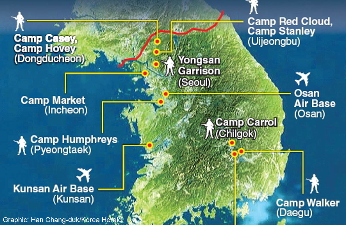 Camp walker korea map. 