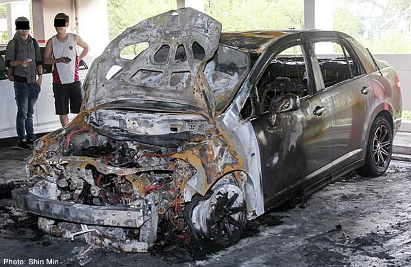 Three cars burnt after explosions in Toa Payoh multi-storey car park ...
