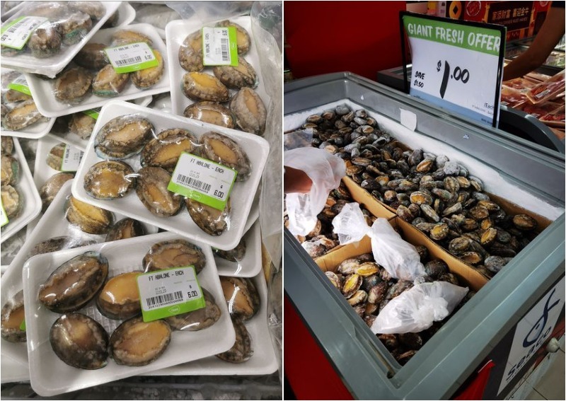 $1 abalone at Giant's Sembawang and 