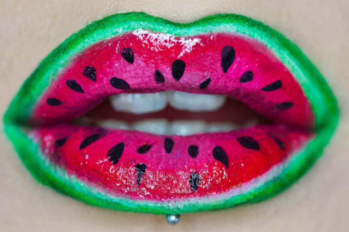 Here's how to get watermelon lips and nails.