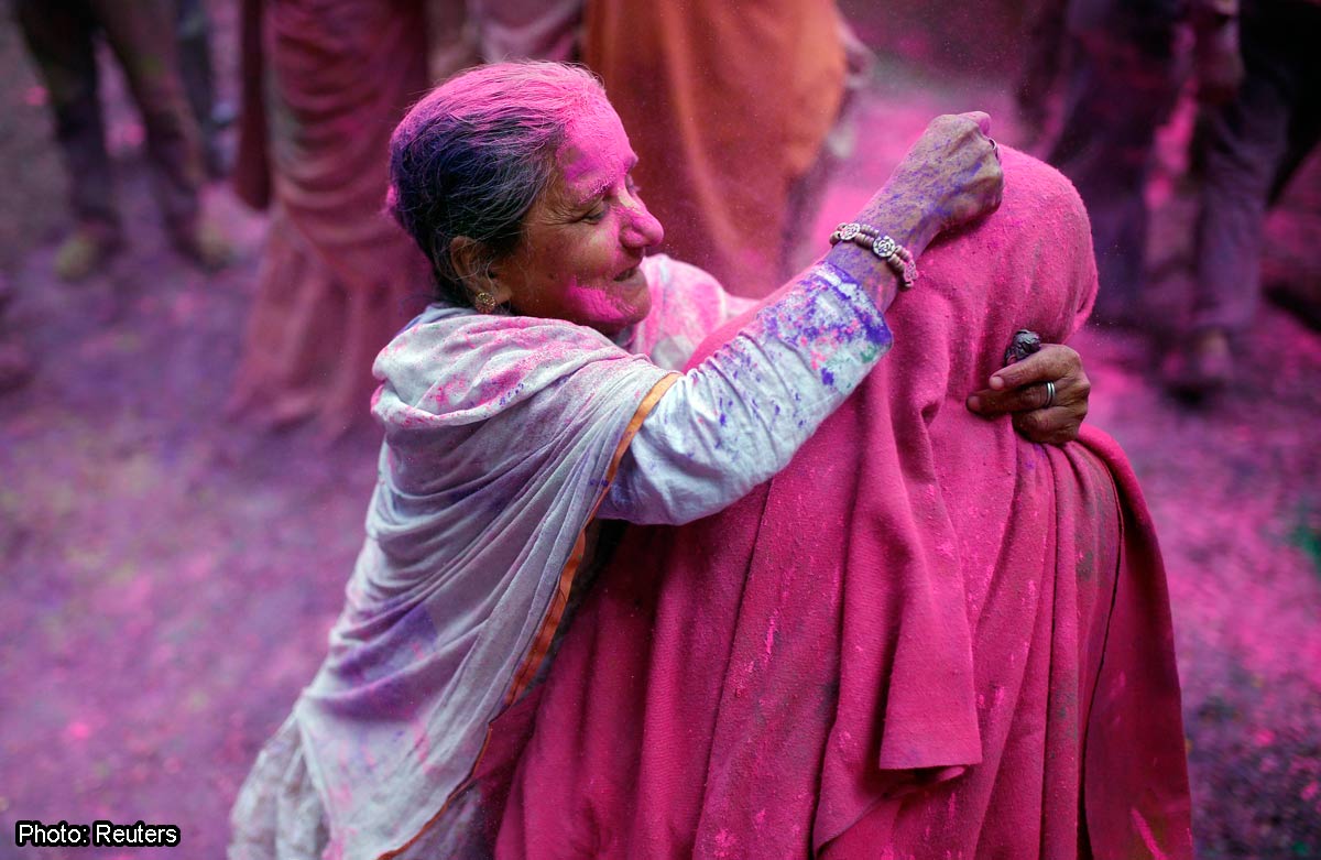 Widows paint the town red as India celebrates Holi, Asia News AsiaOne