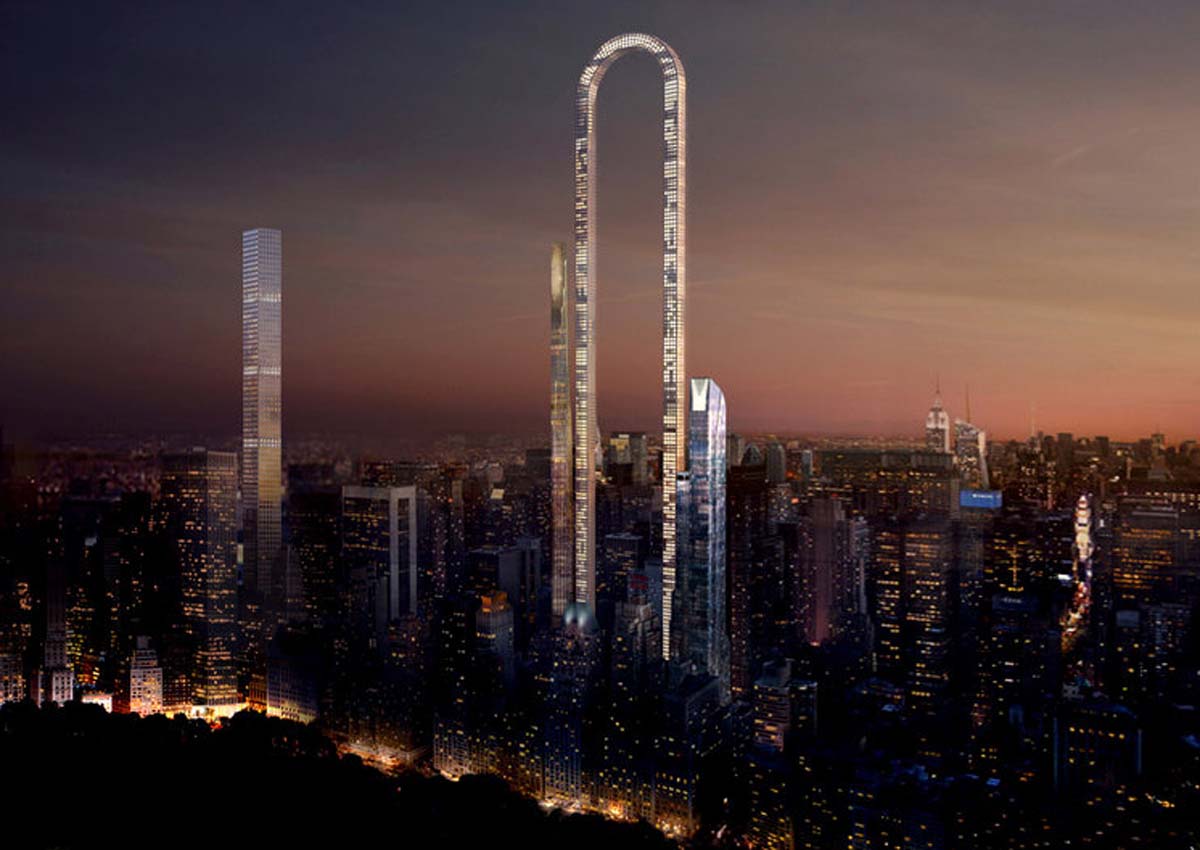 Concept design puts stunning Ushaped skyscraper over New York, World