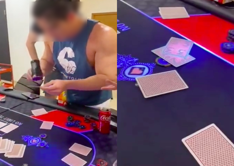 Man gets called out for allegedly using marked cards to cheat in