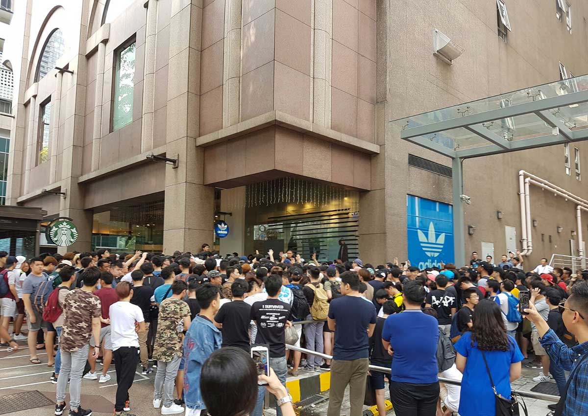 Adidas fans sore after wait for limited 