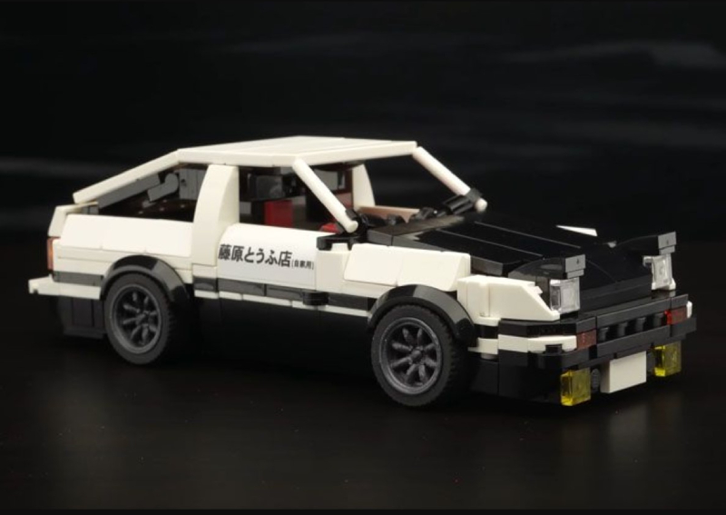 Initial D Lego MOC swings into full gear with Toyota AE86 tribute