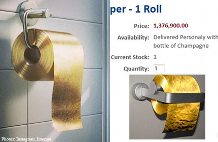Bildergebnis für toilet paper gold