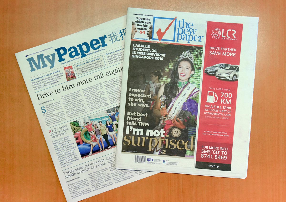 The New Paper will be free from December after major revamp, Singapore