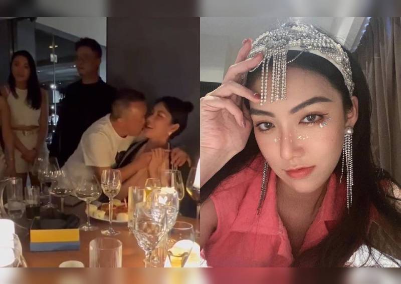 Its normal Eric Tsang seen kissing 26-year-old Malaysian model at her birthday party but claims he doesnt know her, Entertainment News image