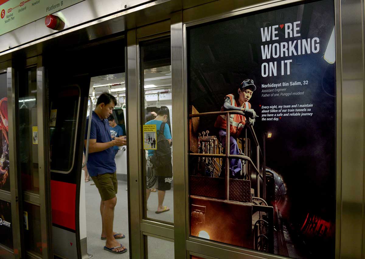SMRT Ad Campaign humanises Firm Singapore News AsiaOne