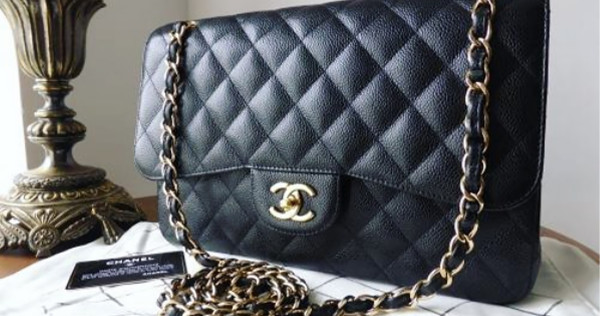 Guarantee authentic Chanel Classic Small Quilted Caviar Double Flap Go   vetobencom