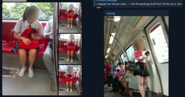 SharingIsCaring: Secret Telegram group circulating pictures of schoolgirls  on MRT, Digital News - AsiaOne