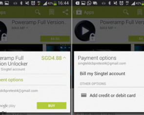SingTel to allow users to pay for Google&#039;s Play store apps via monthly bill