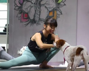 This 23-year-old animal lover opened a studio so people can attend yoga classes with their dogs