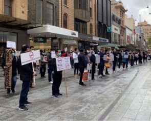 Asian-Australians hold protests as community faces rise in racist attacks