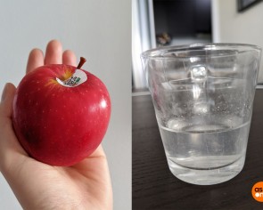 I try an easy hack to remove wax from an apple and I&#039;m disgusted by how cloudy the water I use becomes