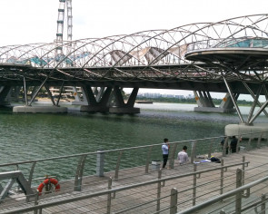 Woman found face down in Marina Bay