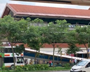 At least 3 injured after bus crashes into covered walkway outside Yishun MRT station