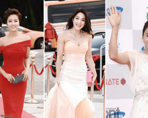 Korean drama stars look dazzling on Seoul Drama Awards&#039; red carpet