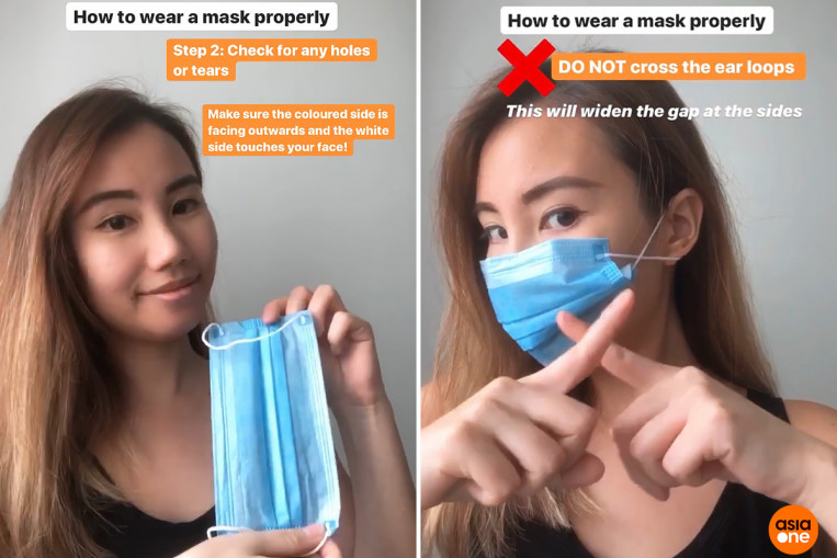 How to wear a disposable face mask the right way and make