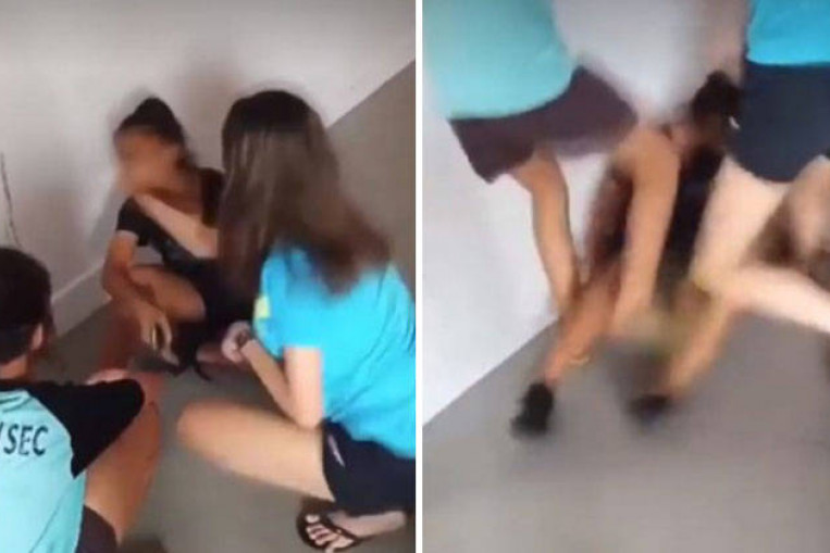 Bullies slap and kick 15-year-old girl at HDB corridor in viral video.