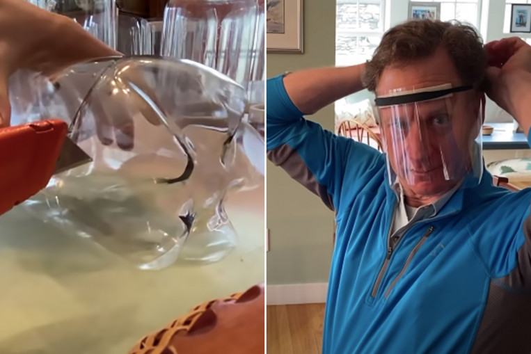 Here's how to make a DIY face shield with a 2-litre ...
