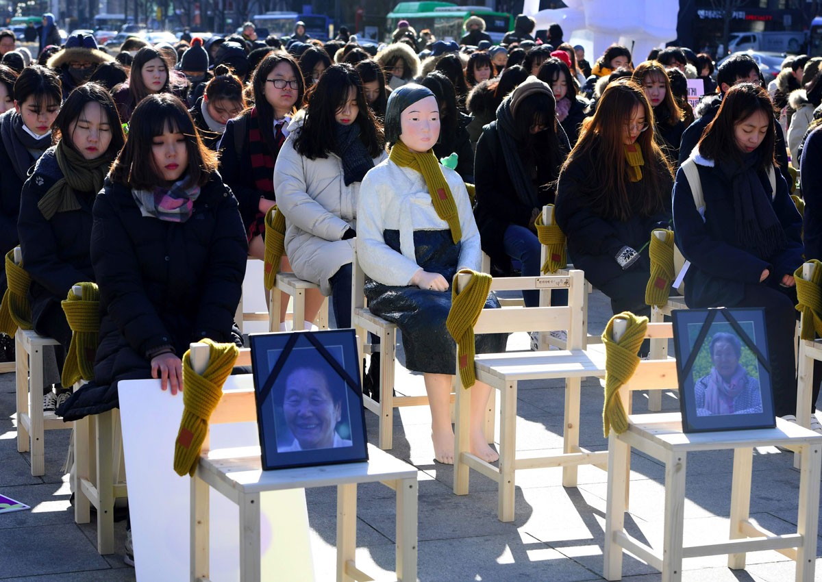 South Korea marks first 'comfort women' day, seen drawing Japan's protest