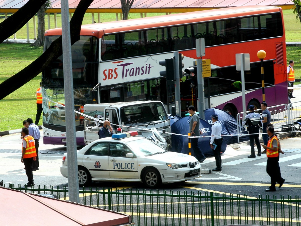 He is believed to be Singaporean.Three pedestrians died after a lorry is believed to have crashed into them near Yio Chu Kang MRT station on Monday morning (April 23).