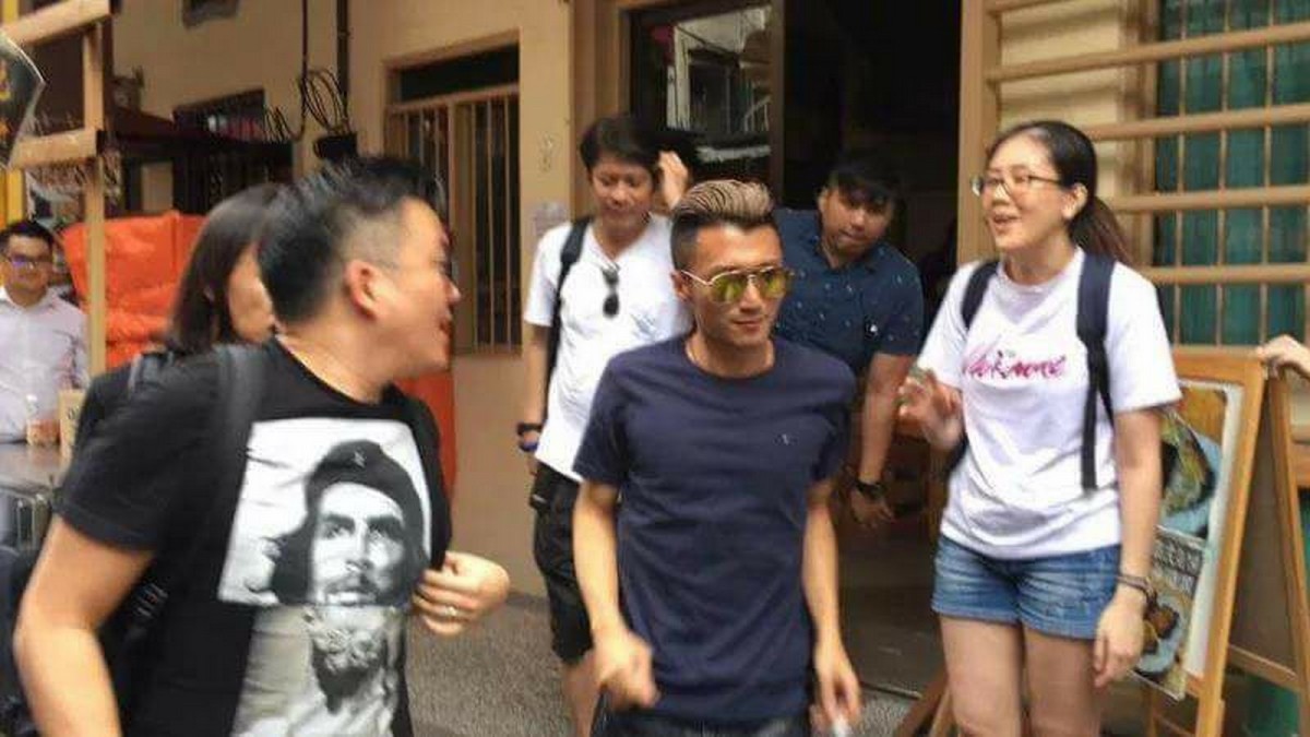 Hong Kong star Nicholas Tse was spotted in Ipoh, Perak on Monday.