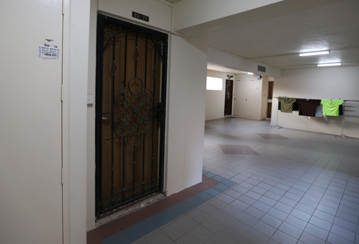 The unit at Block 149, Mei Ling Street, has remained unsold for about five years after it was taken back by the HDB.