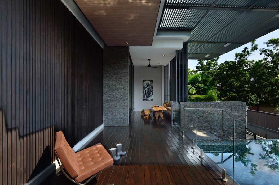When the homeowners of this three-storey house in Jalan Suasa engaged Metaphor Studio for their architecture and interior design work, they highlighted that the design should remain truthful to their needs.