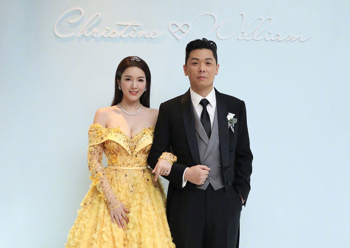 Photos: Actress Christine Kuo gets hitched in fairy-tale wedding