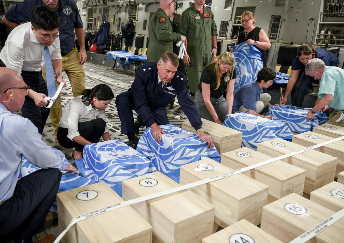 US remains returned by North Korea could take days or decades to identify