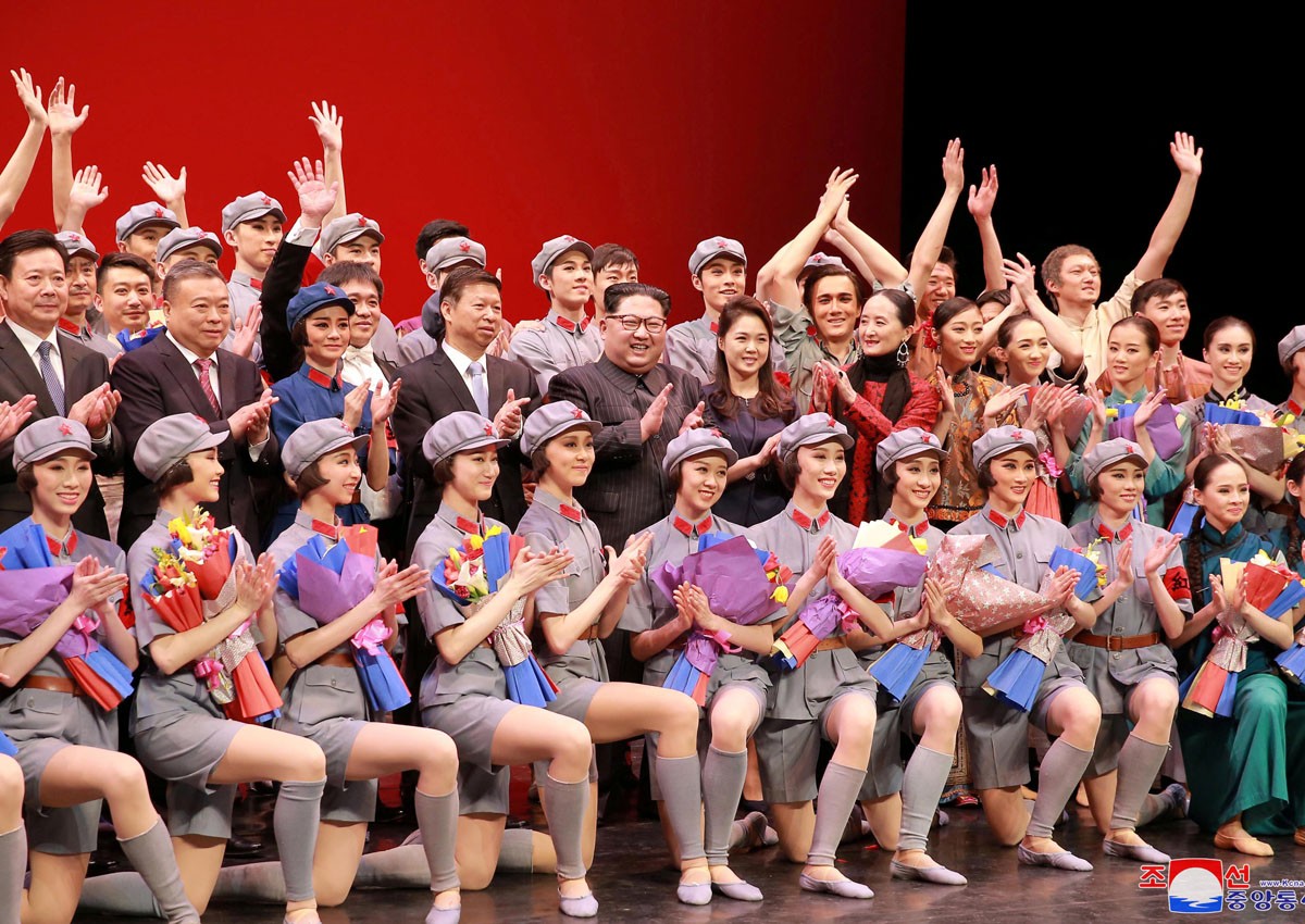 No missiles but ballet as North Korea's Kim Jong Un puts on a show