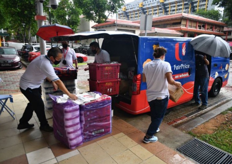 Residents in 5 HDB mature estates to have NTUC FairPrice vans selling essentials nearer their homes