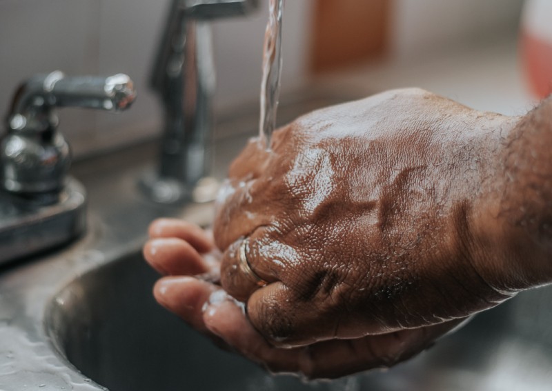 My skin's dry with all this hand washing. What can I do?