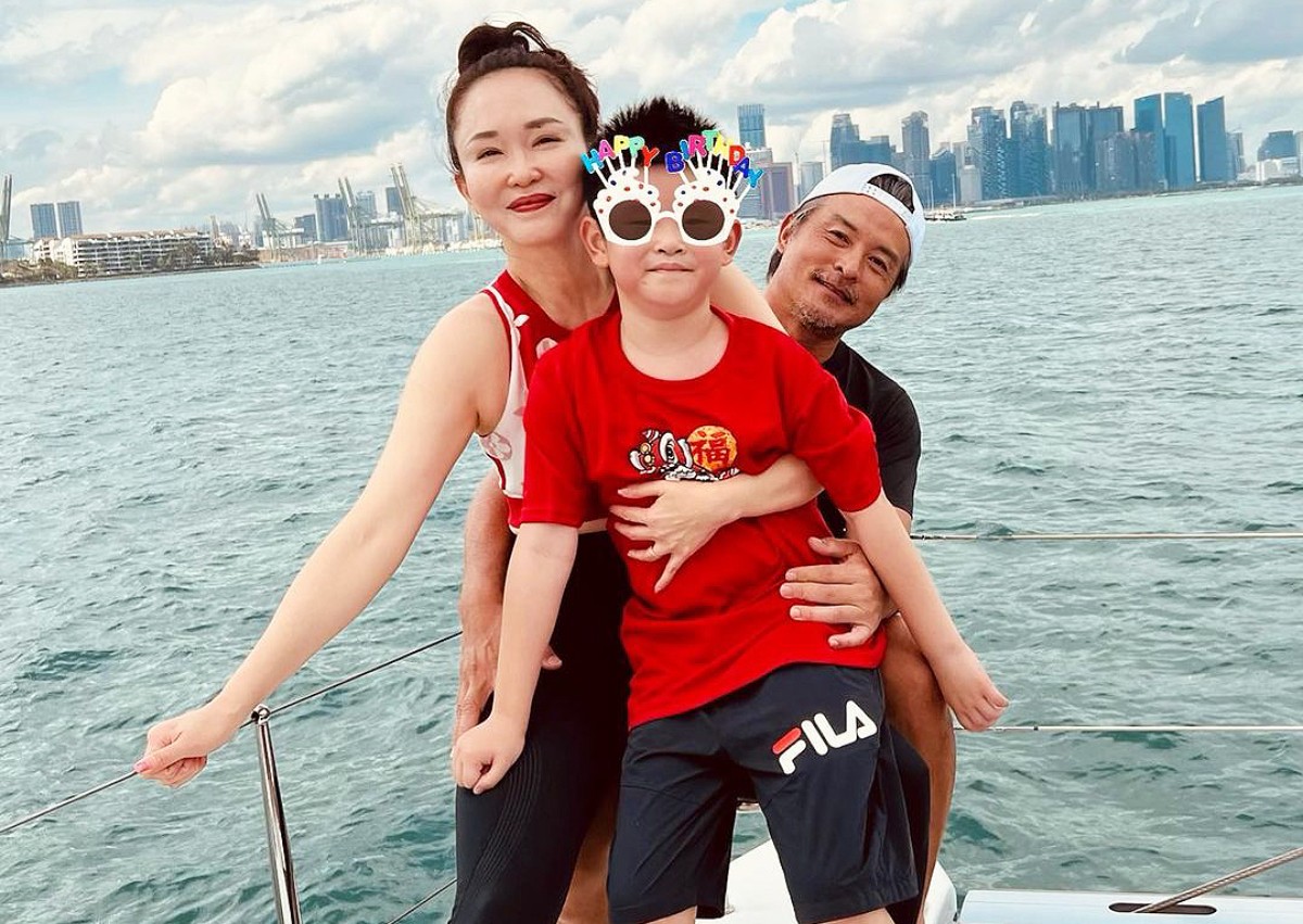 'My mum is very famous': Christopher Lee and Fann Wong tickled by son Zed's school composition