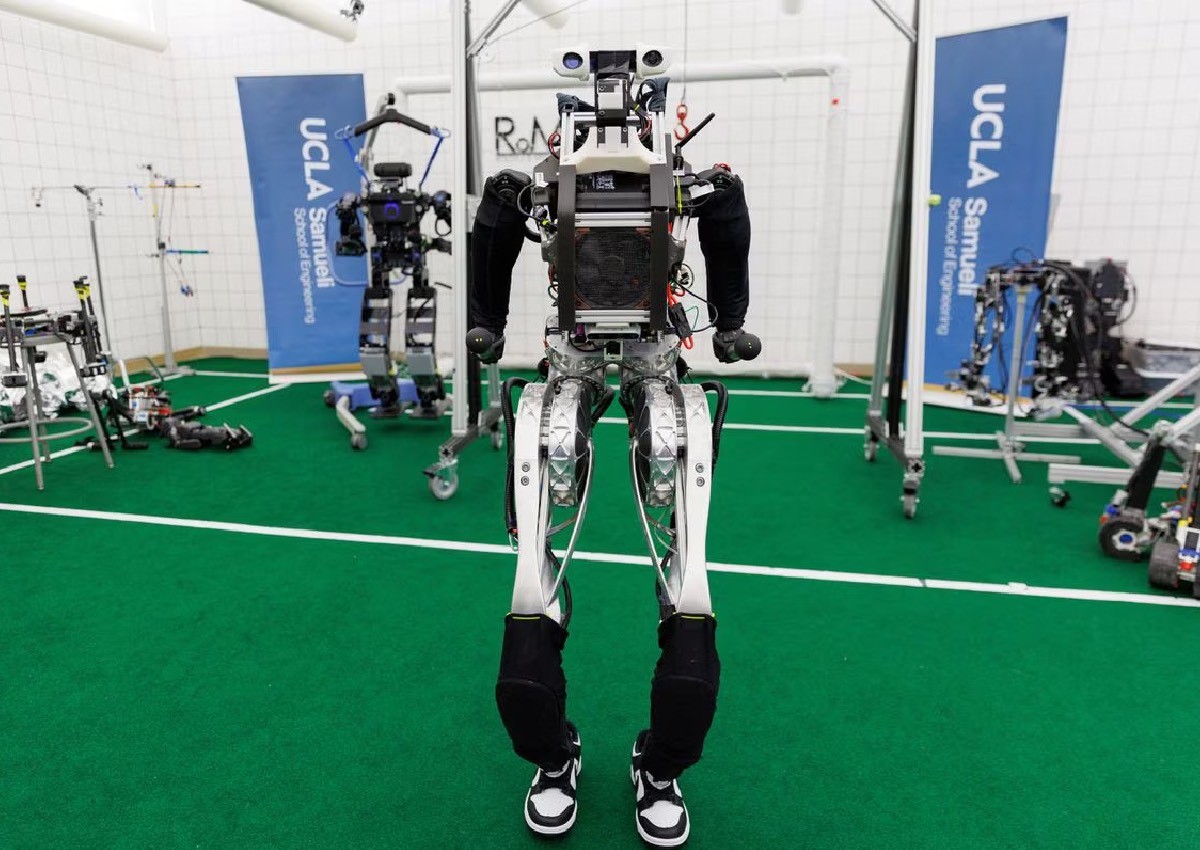 Artemis, a soccer-playing humanoid robot, is ready for the pitch