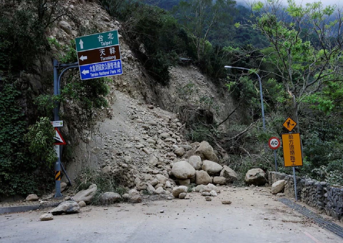 Taiwan earthquake rescuers face threat of landslides, rockfalls as death toll at 12